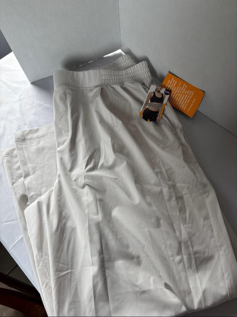 Avia Men's Light Cream Stretch Drawstring Chinos